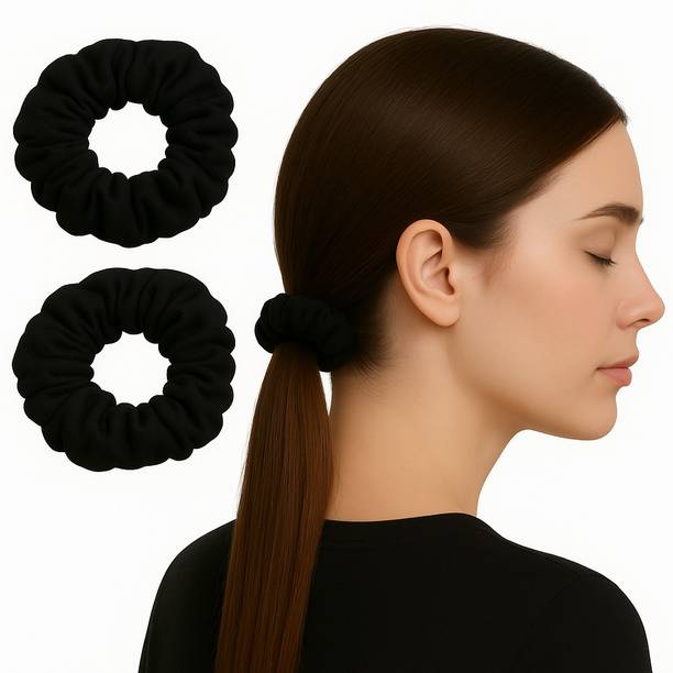 BELEZA VIVA Silk Hair Rubber Bands For Women's & Girls Scrunchie For All Hairs Type Hair Band