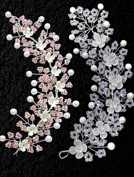 Lunox pink_white_tiara Hair Accessory Set