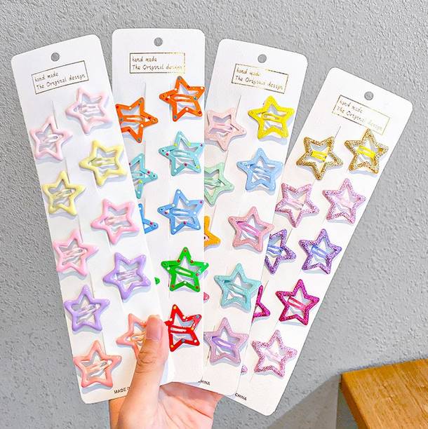 SAMYAK 40 Pcs Cute Star Hair Pins Alligator Hair Barrette For Kids Girls Hair Clip