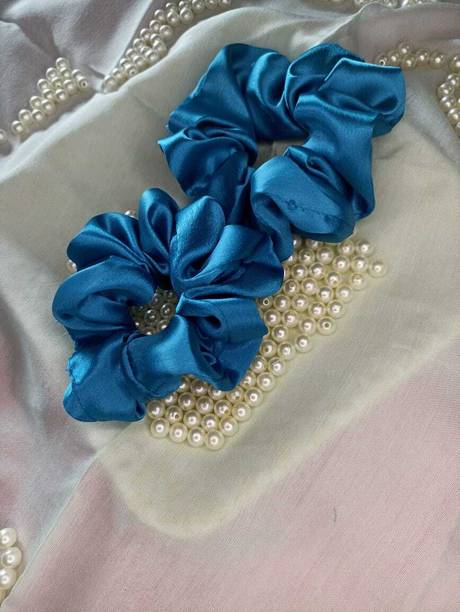 Style Heven Silk Satin Scrunchies (pack of 6) Rubber Band