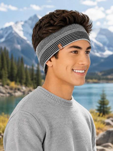 Tiny Tales Unisex Knitted Woolen(IND*498) Headband for Men Head Band