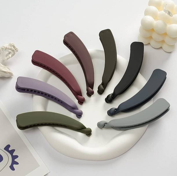 Zever Acrylic matte Finish Medium Size Hair Clutchers For Women Banana Clip