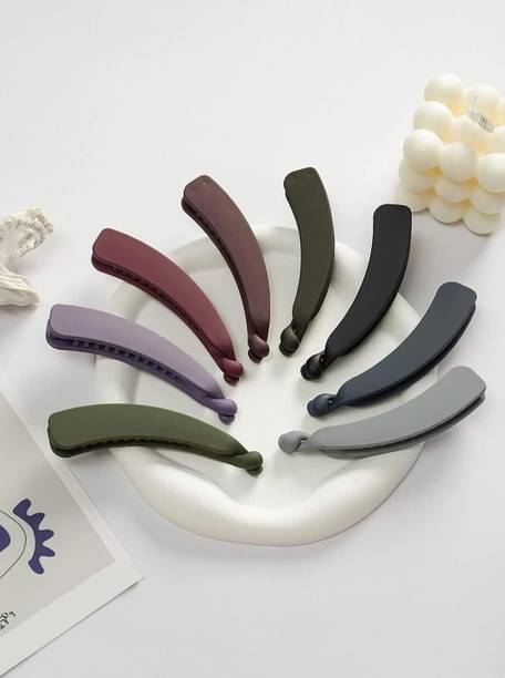 Zever Acrylic matte Finish Medium Size Hair Clutchers For Women Banana Clip