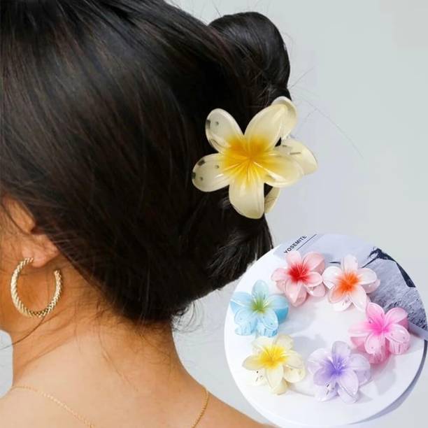 कार्डिफ 3pc Flower Hair Claw Clips Wonderful Gift,Strong Hold Cluture for Women