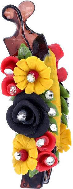 YOU & YOURS HAIR BANANA CLIP – HANDMADE FLOWER ACCESSORY Banana Clip