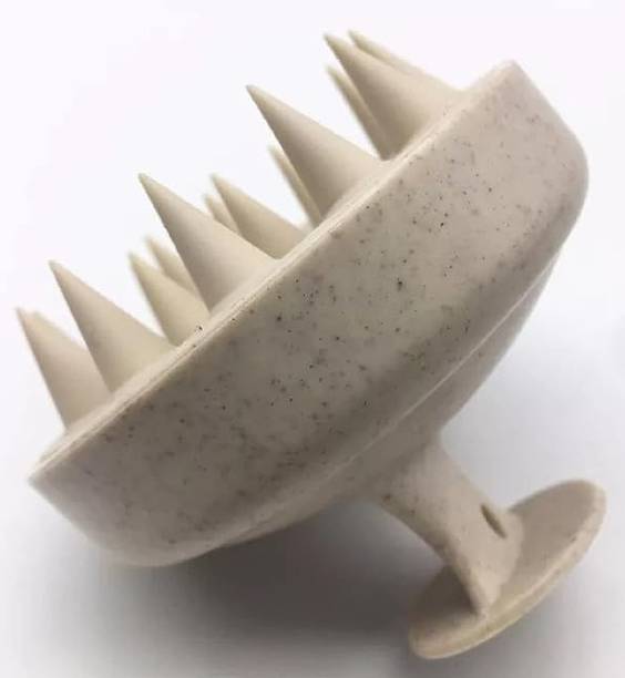 रगी Scalp Massager Shampoo Brush, Eco-friendly Wheat Straw body with Soft Silicon
