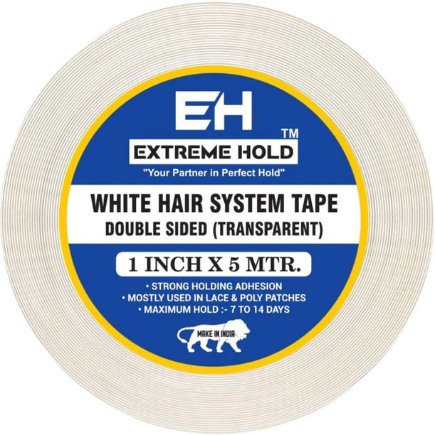 EXTREME HOLD 5MTR White System Wig Tape for Patch wig hold for man & women Hair Accessory Set