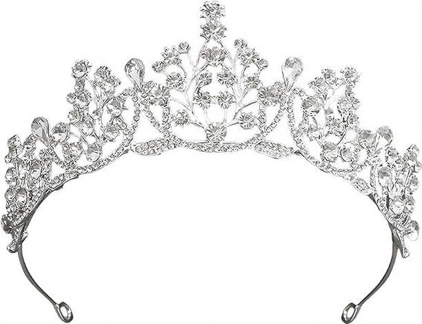 ECAPT SILVER CRYSTAL CROWN Hair Accessory Set