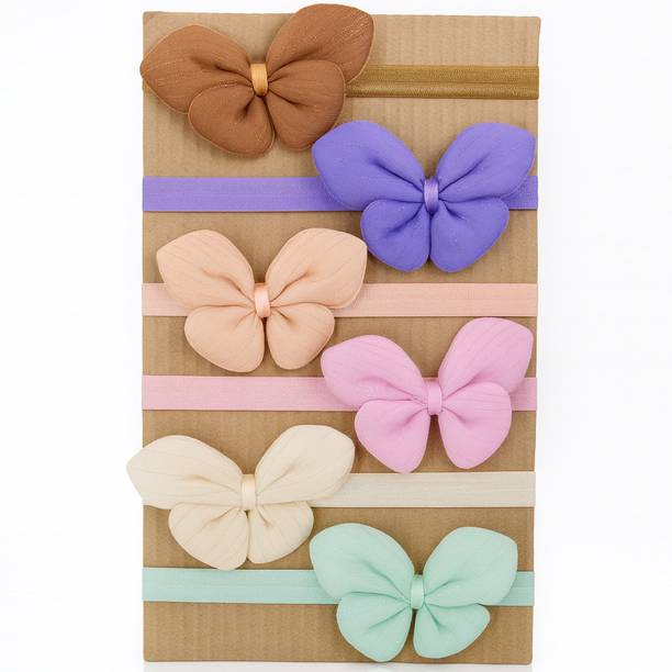 SYGA 6pcs Baby Headband Set for Girls – Soft Elastic Unicorn Bow Hair Bands Cute Head Band