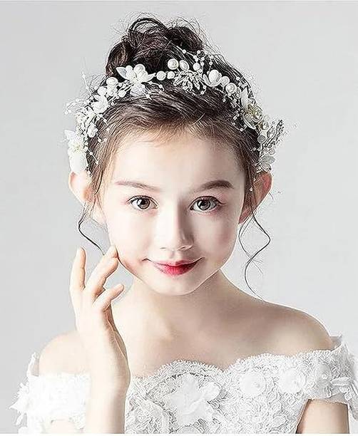 Concrew Flower Crown Tiara for Girls & Women Hair Band