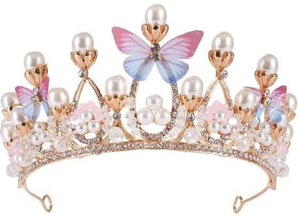 RENESMEE Crystal Tiara Crown Hair Band