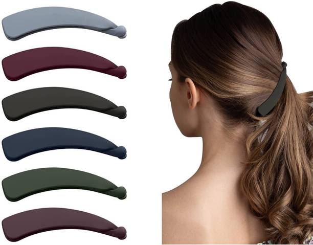 OLLIVOO 6 Pcs Banana Hair Clips for Women | Non Slip Banana Clip | Strong Banana Clip