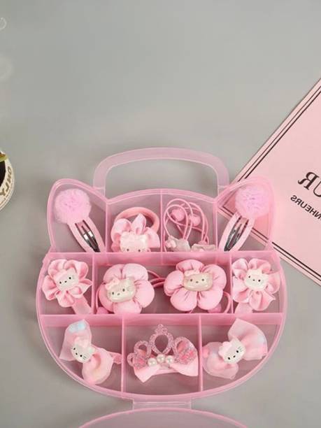 SYGA Children Girl Gift Cat Shaped Box Set Hairpin Accessories (Five Petal) Hair Clip