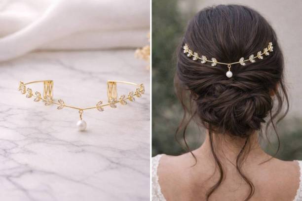 CARTLOG Floral Diamond Vine | Bridal Hair Accessories | Hair Clips Hair Band
