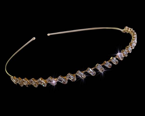 Orama Silver Crystal Tiara Crown Headbad Princess Rhinestone Crown Hair Accessory 599 Hair Accessory Set