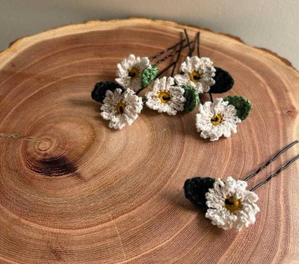 Radhvini Collections Handmade Bride Rose Floral Juda Pin For Women Hair Fork Wedding Hair Pin