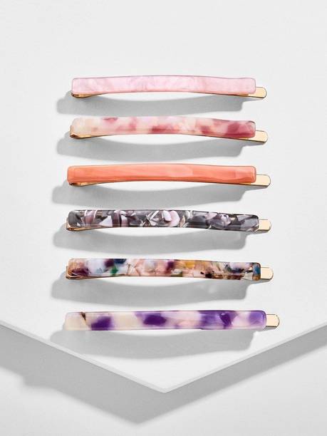 Plenteous Bobby Pins, Bangs Clip Acetate Hairpin Duckbill Hair Barrettes Rectangle Clips Hair Pin