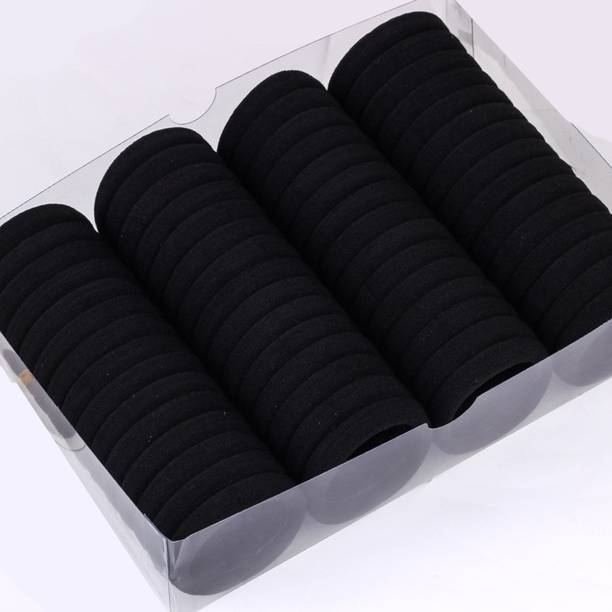 SAMYAK Combo of 60Pcs Nylon Soft Hair Ties Ponytail Holder For Kids Girls Women Rubber Band