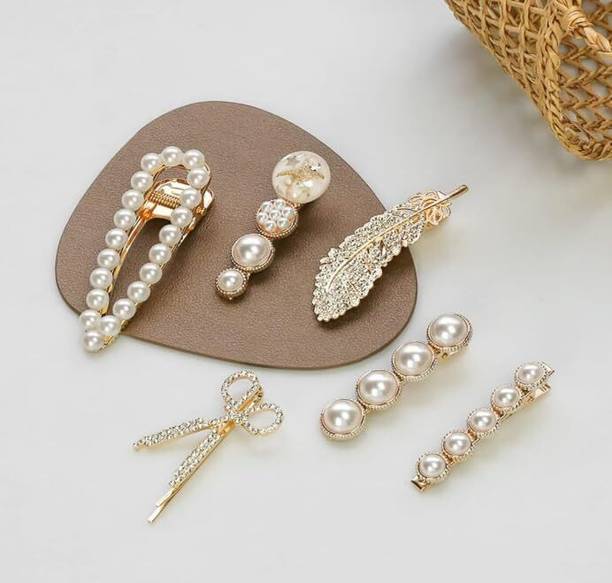 Prityka Korean Style Fancy Hair Pins Trendy Unique Design Hair Clip For Women & Grils 5p Hair Pin