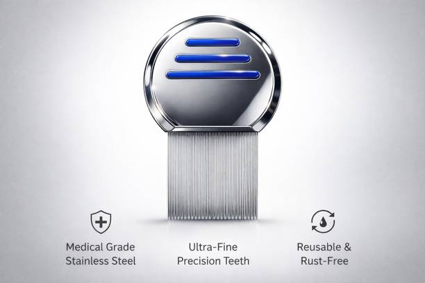 HSNAYIR Stainless Steel Lice Treatment Comb for Head Lice Remover Lice Egg Removal Comb Hair Pin