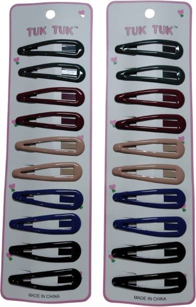ARSHMART (set of 10 pairs) Premium Pastel Tic Tac Hair Clips for Girls & Women Hair Clip