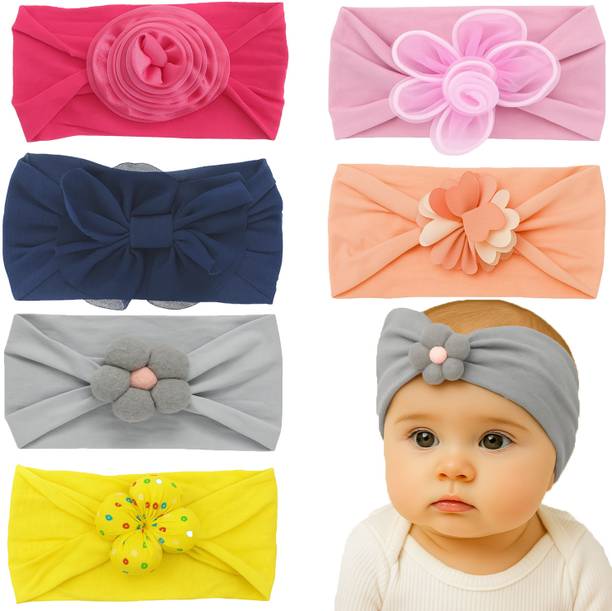RAINBOW RETAIL Fancy Headband New Born Baby Girls Kids Hairband Set Of 6 Head Band