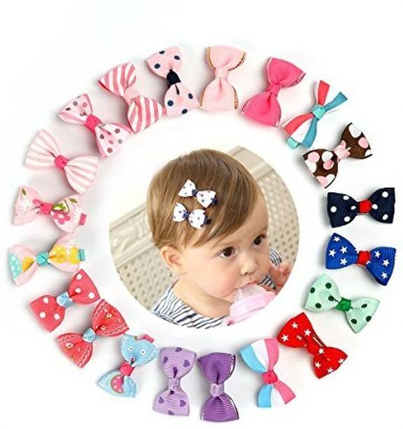 Kela devi Alligator Bow Hair Clips for Girls (Pack of 12 Pairs) Hair Pin