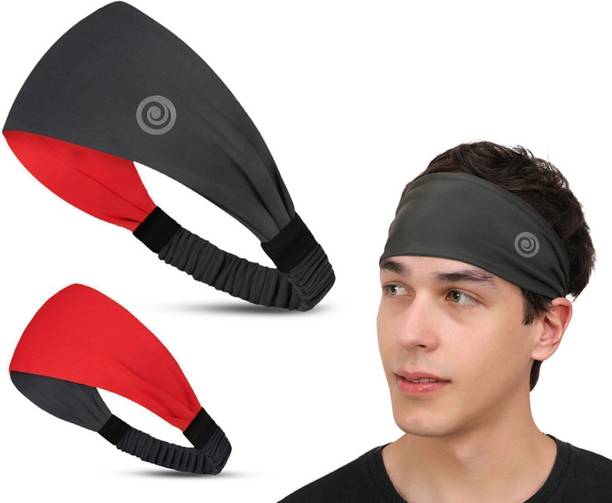 Athmonk Headband, Lycra Reversible Sweatband, For Men and Women, Hair Band