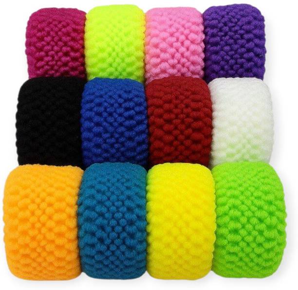 रावल एवेन्यू (Pack of 12) Large Thick Hair Rubber Bands for Women & Girls
