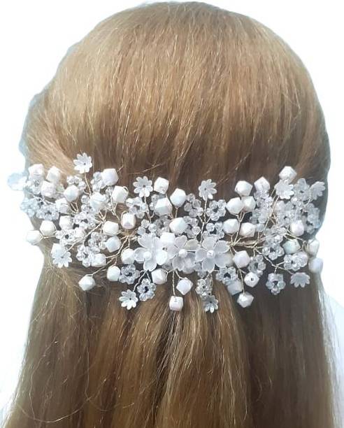 AMAZING BELIVER Beautiful Pretty Tiara Hairstyle for Women & Girls Tiara for Wedding Party Hair Accessory Set