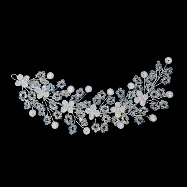 blush bella tiara for women and girls handmade crystal beads finish shining star beads Hair Band