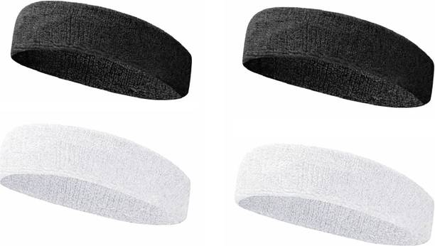 Fitty 4 HEADBAND STRONG ,WHITE & BLACK GYM HEAD BAND FOR MEN ,WOMEN ,BOYS & GIRLS Head Band