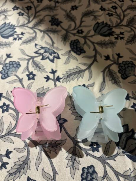 AK Creation Korean Style Pastel Butterfly Hair Clips for Girls Hair Claw