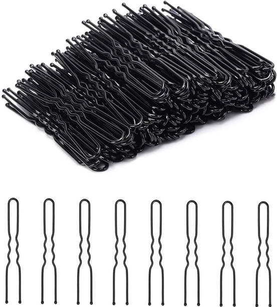 Diversa U- Shaped Hair Pins, Bobby Pins for Girls & Women, Juda Pins, Pack of 100 Hair Pin