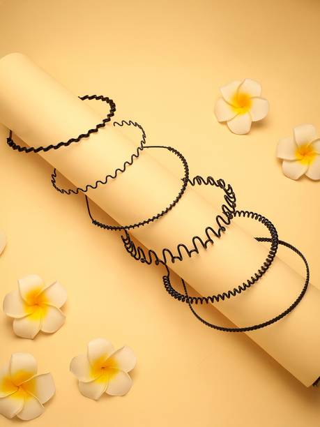 Diversa Multi-Style Spring Wave Non-Slip Metal Unisex for Sports & Yoga Hair Band