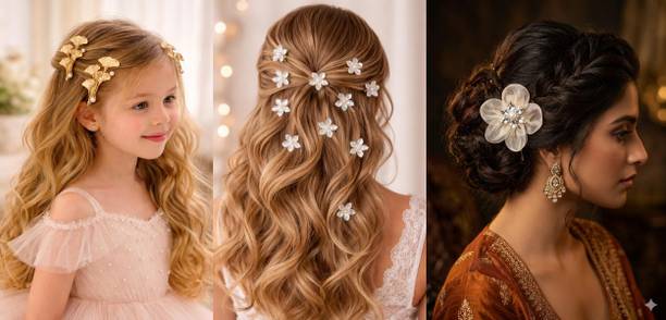 Ikhodal Beautiful Elegant Hair Accessories for Women Girls Hair Accessory Set