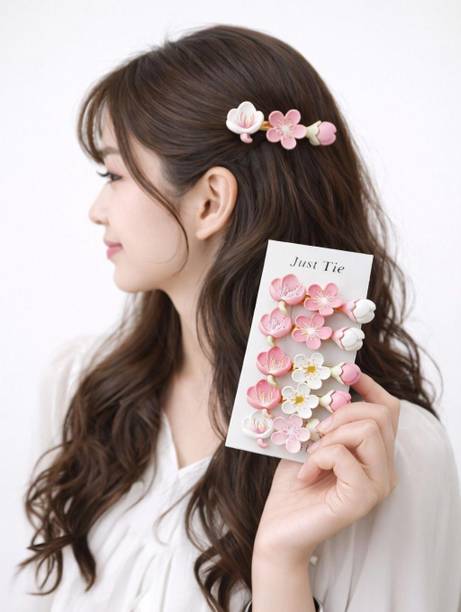 Just Tie Elegant Korean Style Hair Accessories for girls & women (Pack of 6) Hair Clip