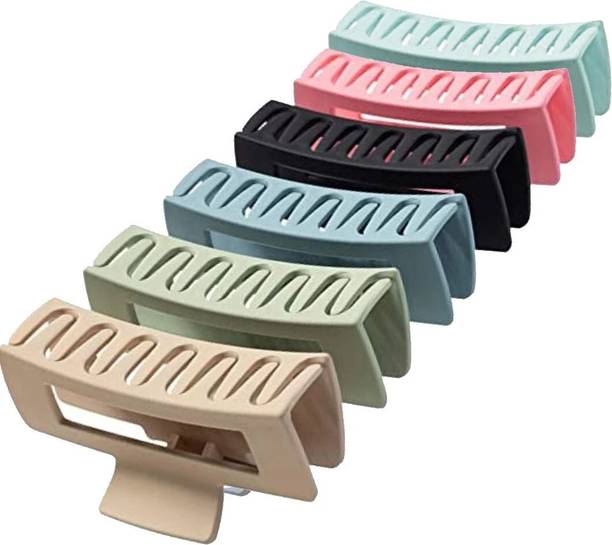 Myra Collection Claw Clip,6 Color Hair Jumbo Claw Hair Styling Accessories for Women Hair Clip