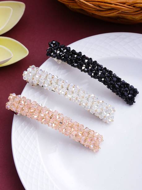 Kairangi 3 Pcs Multicolor Hair Clips Shiny Barrette Hair pin Fashion Hair Accessories Hair Clip