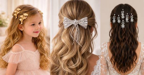 Ikhodal Beautiful Elegant Hair Accessories for Women Girls Hair Accessory Set