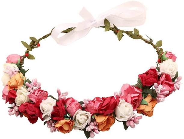 FLORE GAJRA TIARA, HAIR ACCESSORIES FLOWER GAJRA PRETTY TIARA ForU Head Band