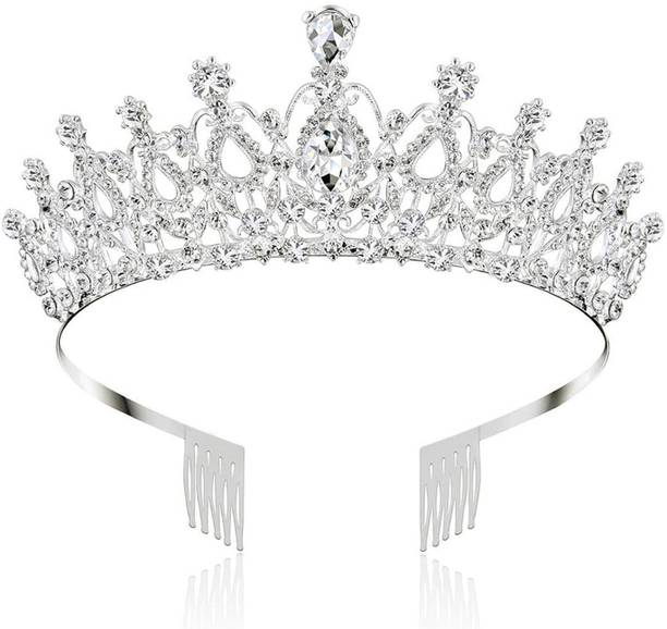 Shining Diva Latest Birthday Sash and Crown Decorations Items Birthday Gifts for Girls Kids Hair Accessory Set