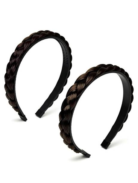 ASG 2 Pcs Synthetic Braided / Head Accessories Combo Hair Band