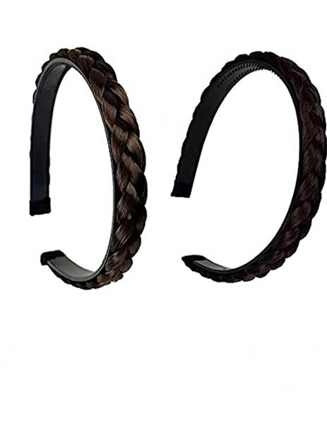 ASG 2 Pcs Synthetic Braided / Head Accessories Combo Hair Band