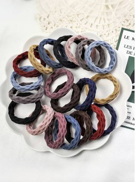 Myra Collection 20PCS Women Simple Basic Elastic Hair Bands Ties Scrunchie Ponytail Holder Rubber Bands Girls' Fashion Headband Hair Accessories Rubber Band