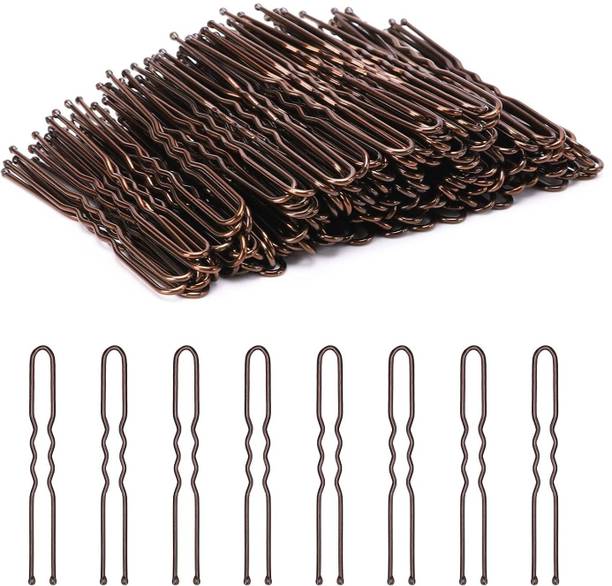 Tintoo 100 Pieces U Shaped Hair Pins Ladies Hair Bun juda pin With Storage Box (Small) Hair Pin