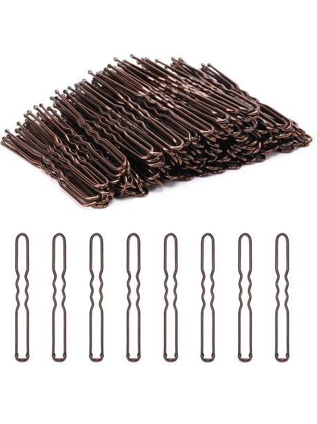 Tintoo 100 Pieces U Shaped Hair Pins Ladies Hair Bun juda pin With Storage Box (Small) Hair Pin
