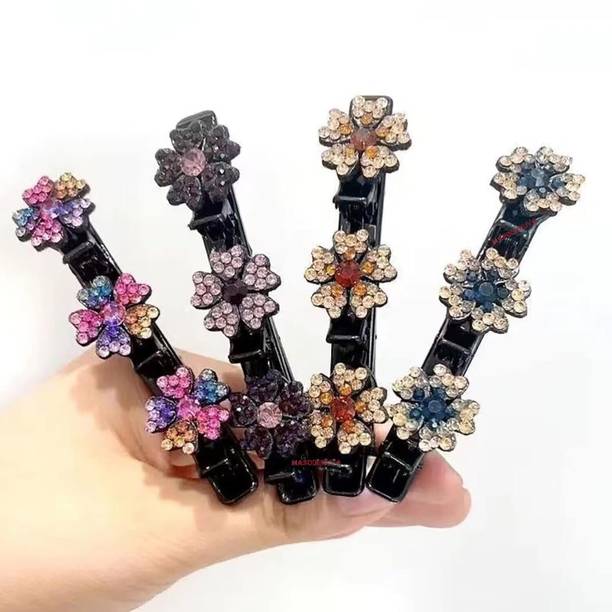 Blubby 4pcs Hair Braid Accessories Hair Sectioning Clamps for Women, Multicolor Hair Clip