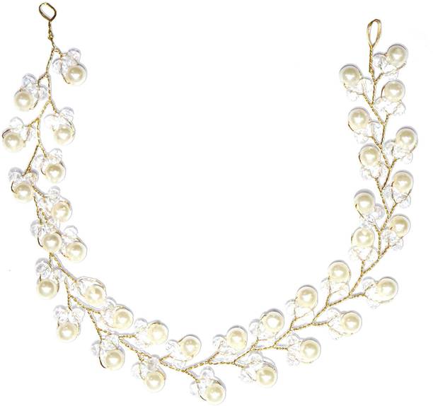 krelin Bridal Fancy Headband Hair Accessories Tiara Accessories Artificial Veni Hair Accessory Set