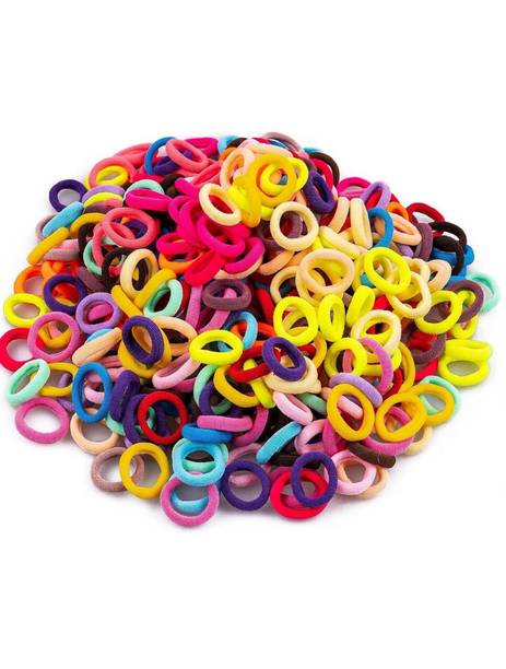 Tintoo 200 pcs Multicolor hair band for babies and kids Hair Band